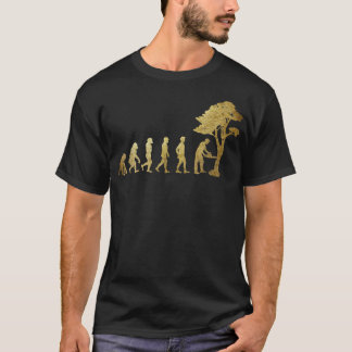 T-shirt Évolution forestière Lumberjack Arboriste Travail 