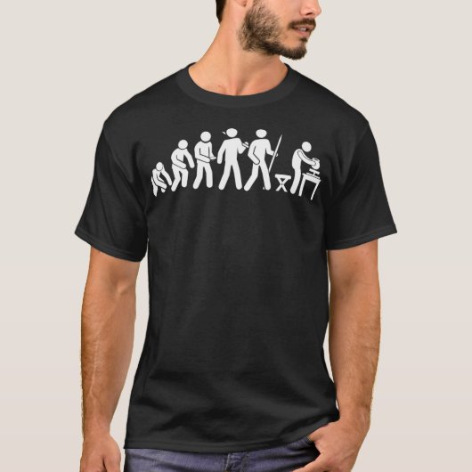 T-shirt Evolution Funny Pottery (Devant)