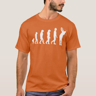 T-shirt Evolution Golfer Funny Golf Fête des pères de golf