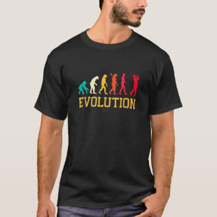 T-shirt Évolution Graphique Golfeur Joueur de Golf Golf