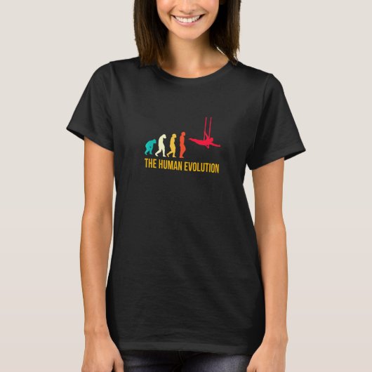T-shirt Evolution Gymnaste Graphique Gymnaste Gymnastique  (Devant)