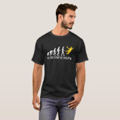 T-shirt Évolution Handball Drôle Handball Ballon (Devant entier)