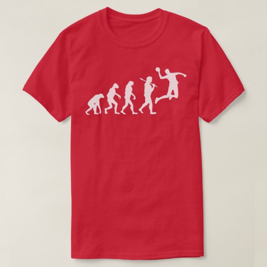 T-shirt Evolution Handball Handball Jeu de saut d'appelant (Design devant)