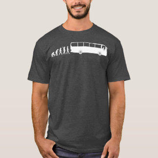T-shirt Évolution humaine du bus Darwin