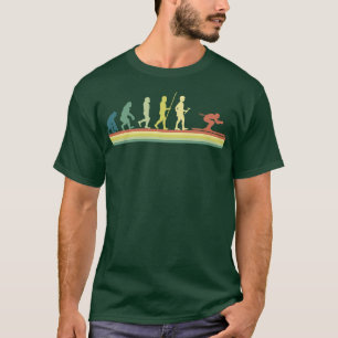 T-shirt Évolution humaine du ski