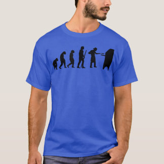 T-shirt Evolution humaine Livraison de pizza Guy Manger Pi