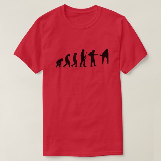 T-shirt Evolution humaine Livraison de pizza Guy Manger Pi (Design devant)