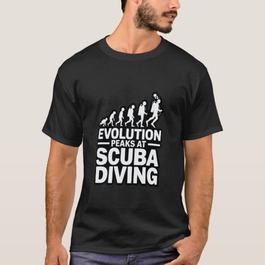 T-shirt Évolution incroyable au sommet de la plongée en sc (Devant)