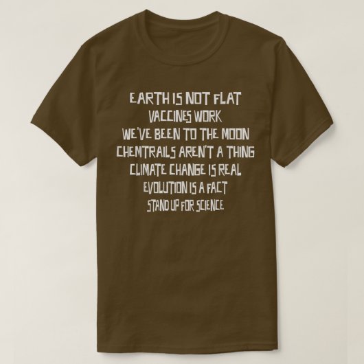 T-shirt Evolution Is A Fact - Science Sarcastic Funny (Design devant)