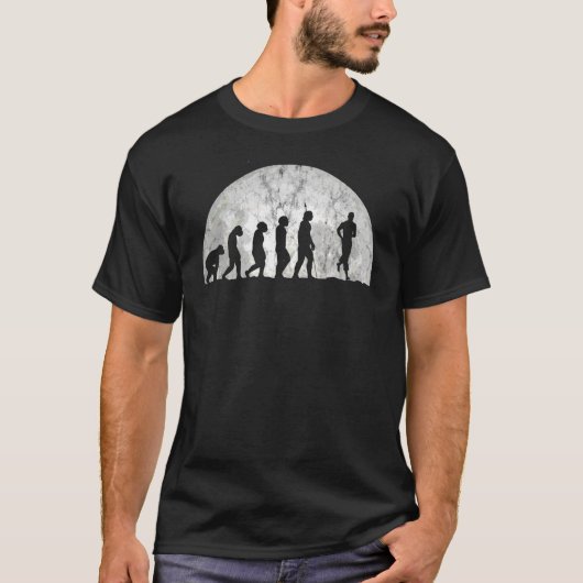 T-shirt Évolution Jogging Evolution De L'Homme Sports Rune (Devant)