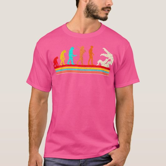 T-shirt Evolution Judo Martial Arts Drôle Judo (Devant)