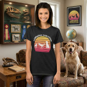 T-shirt Évolution Labrador Drôle Silhouette Blanche Couche