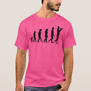 T-shirt Evolution Marche Bande Trompette T Chemise Funny M