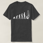 T-shirt Evolution Mens Windsurfing drôle Idée cadeau (Design devant)