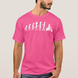 T-shirt Évolution Moto Scooter Moto Course Motorbike