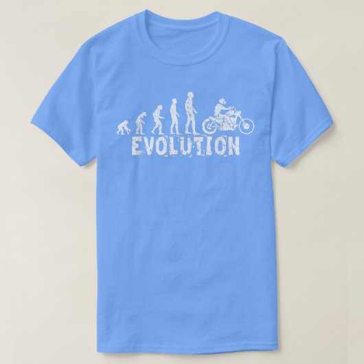 T-shirt Evolution motorbike (white) (Design devant)