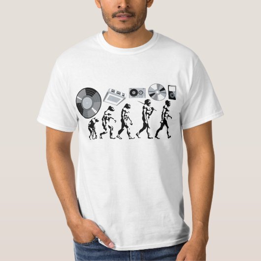 T-shirt Évolution musicale (Devant)
