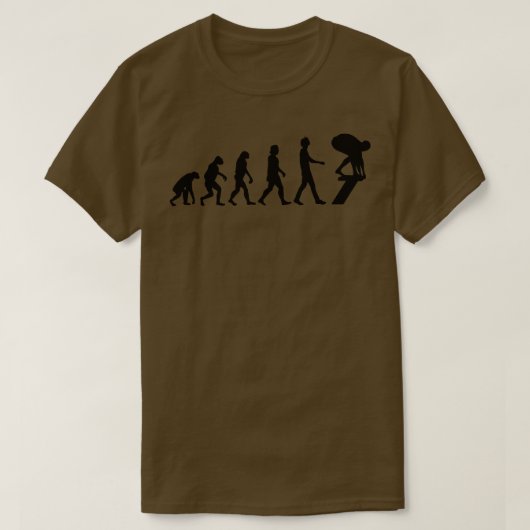 T-shirt Évolution nageuse Cadeau de natation 1 (Design devant)