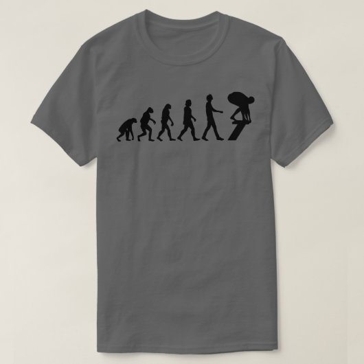 T-shirt Évolution nageuse Cadeau de natation 1 (Design devant)
