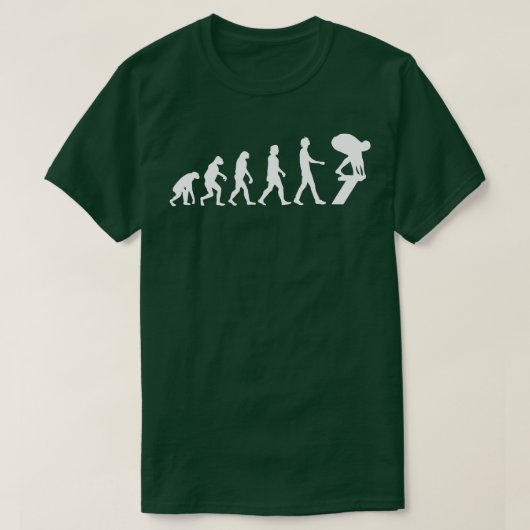 T-shirt Évolution nageuse Cadeau de natation 1 (Design devant)