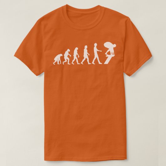 T-shirt Évolution nageuse Cadeau de natation 2 (Design devant)