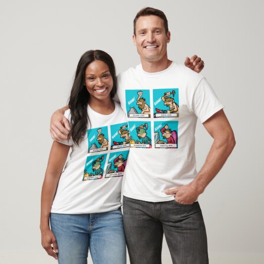 T-shirt Évolution numérique 2 (Unisexe)