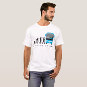 T-shirt evolution of man driver (Devant entier)
