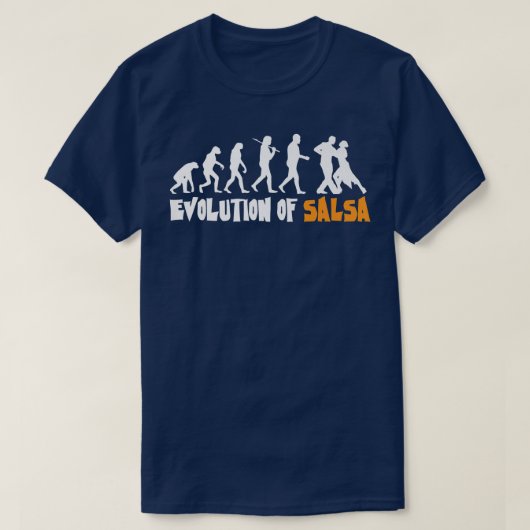 T-shirt Evolution Of Salsa, Salsa Dancing, Latin Music647 (Design devant)