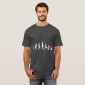 T-shirt Evolution of Yoga Darwins theory of enlightenment (Devant entier)