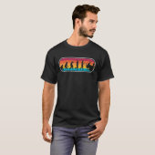 T-shirt Évolution Ordinateur Joueur Fou Geek Nerd Jeu PC (Devant entier)