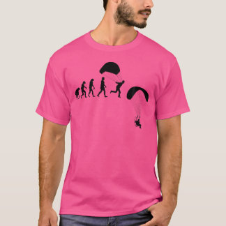 T-shirt Evolution Parachute Skydiver Extreme Sport Skydivi