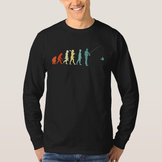 T-shirt Evolution Pêche Pêche Pêche (Devant)