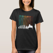 T-shirt Evolution Piano Musician Keyboard Orchestra (Devant)