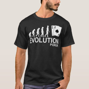 T-shirt Evolution Poker Tee Jeux d'argent