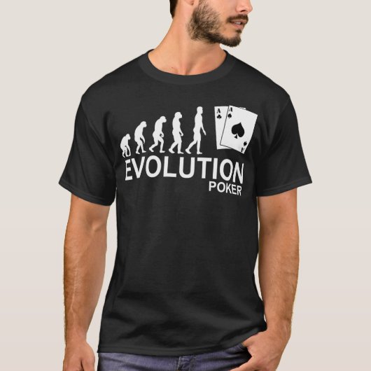 T-shirt Evolution Poker Tee  Jeux d'argent  (Devant)