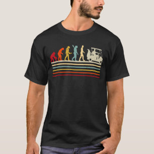 T-shirt Evolution Rétro De Man Golf Player Golfer 2
