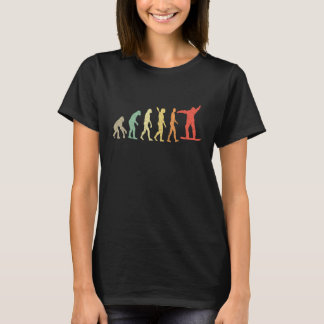 T-shirt Évolution rétro du snowboard Snowboardeur drôle ga