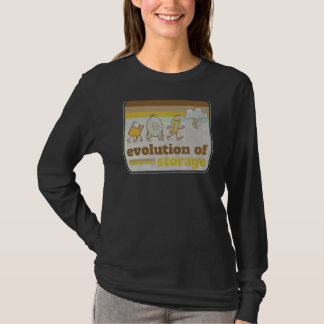 T-shirt Évolution rétrospective de la disquette de stockag