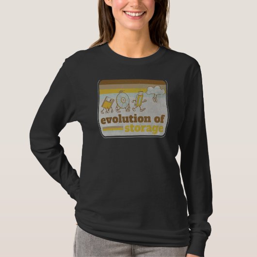 T-shirt Évolution rétrospective de la disquette de stockag (Devant)
