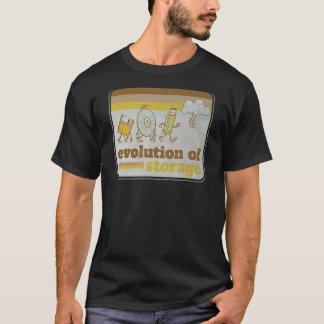 T-shirt Évolution rétrospective de la disquette de stockag