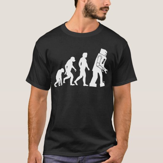 T-shirt évolution robotique (Devant)