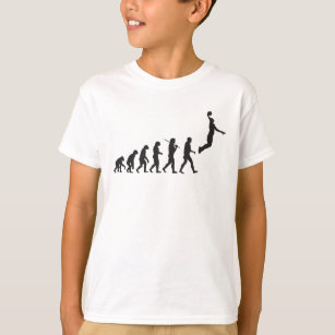 T-shirt Évolution - saut de basket-ball