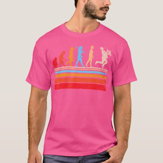 T-shirt Evolution Saxophone Player Saxophoniste Jazz Brass (Devant)
