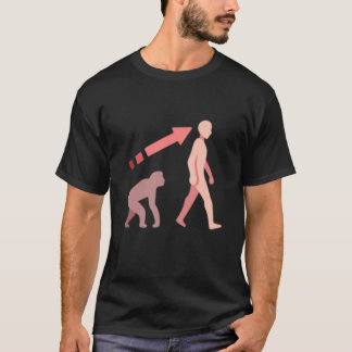 T-shirt Evolution science human man ape monkey history nat