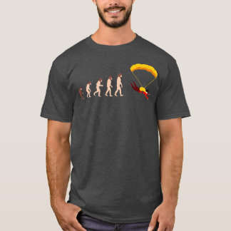 T-shirt Evolution Skydive Skydiver Paraglider Idée cadeau