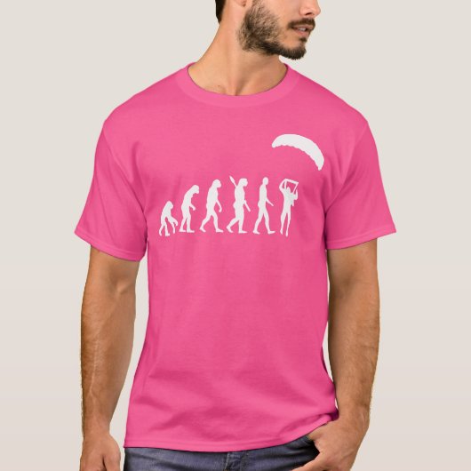T-shirt Evolution Skydiver Skydiver Skydiver Parachute (Devant)
