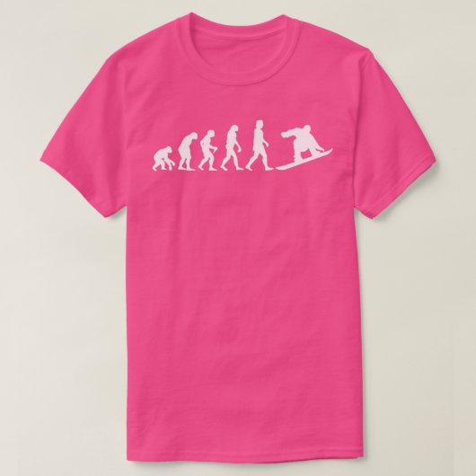 T-shirt Evolution Snowboard Ski Resort Snowboard Cadeau (Design devant)