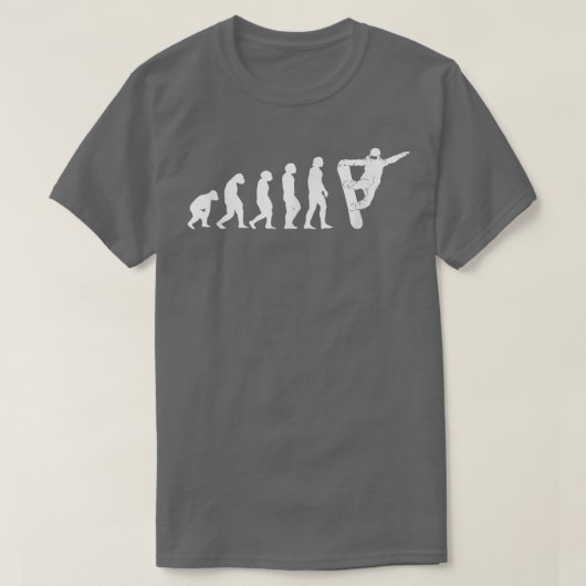 T-shirt Evolution Snowboard Snowboard Snowboard (Design devant)