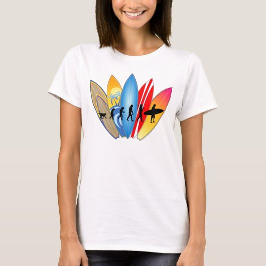 T-shirt Évolution surfante (Devant)