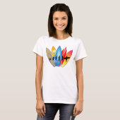 T-shirt Évolution surfante (Devant entier)